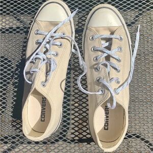 Converse Women's Cream Canvas Sneakers